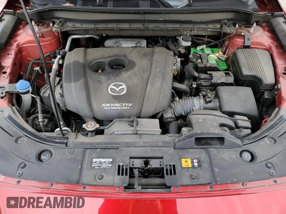 2019 Mazda CX-5 Sport with VIN JM3KFBBM5K0525696, listed as a Copart auction lot 49621595 with 87,536 mi miles and Salvage Title. Bid and sale history available at DreamBid. Image 12.