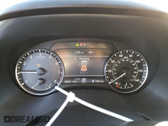 2022 Nissan Armada SL with VIN JN8AY2BB3N9810589, listed as a Copart auction lot 43212235 with 56,231 mi miles and Salvage Title. Bid and sale history available at carsss.com. Image 9.