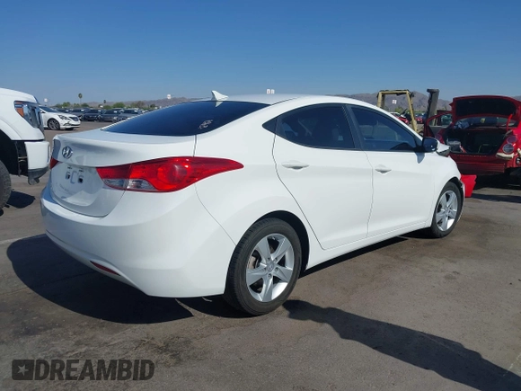 2013 Hyundai Elantra GLS with VIN 5NPDH4AE4DH248613, listed as a IAAI auction lot 41969664 with 120,173 mi miles and . Bid and sale history available at DreamBid. Image 4.
