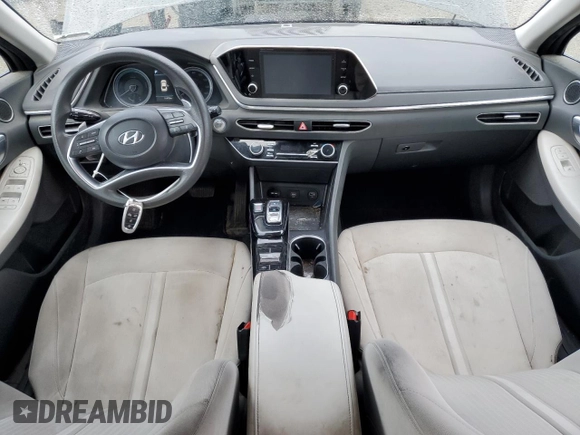 2020 Hyundai Sonata Hybrid Blue with VIN KMHL24JJXLA012298, listed as a Copart auction lot 45607435 with 111,726 mi miles and Salvage Title. Bid and sale history available at carsss.com. Image 8.