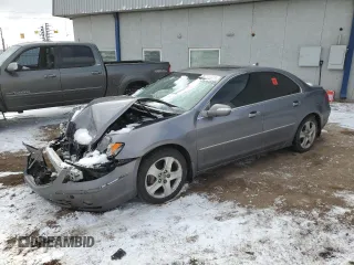 2005 Acura RL with VIN JH4KB16545C011695, listed as a Copart auction lot 44326915 with 0 mi miles and Salvage Title. Bid and sale history available at carsss.com. Image 1.