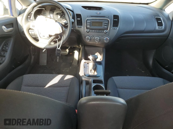 2017 Kia Forte LX with VIN 3KPFK4A70HE080863, listed as a Copart auction lot 85850544 with 37,688 mi miles and Salvage Title. Bid and sale history available at carsss.com. Image 8.