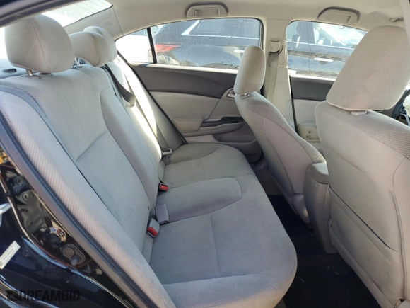 2012 Honda Civic Sdn LX with VIN 19XFB2F55CE392780, listed as a Copart auction lot 46284845 with 106,220 mi miles and Salvage Title. Bid and sale history available at carsss.com. Image 10.