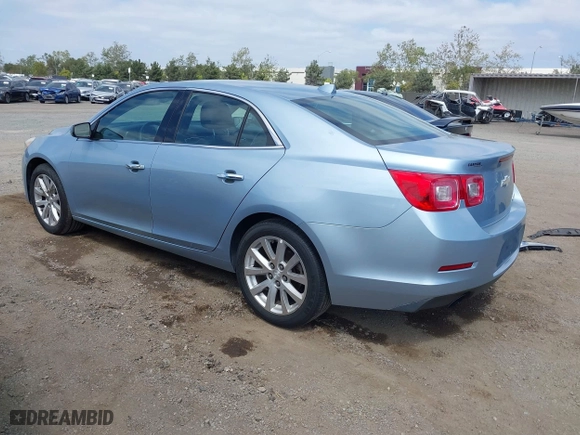 2013 Chevrolet Malibu LTZ with VIN 1G11H5SA7DU134124, listed as a IAAI auction lot 42052592 with 124,031 mi miles. Bid and sale history available at carsss.com. Image 3.