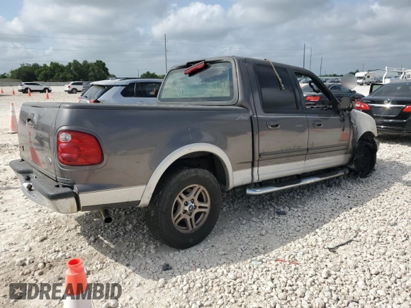 2002 Ford F-150 XLT with VIN 1FTRW07L42KE06960, listed as a Copart auction lot 53909835 with Not Provided miles and Salvage Title. Bid and sale history available at DreamBid. Image 3.