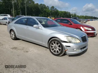 2007 Mercedes-Benz S 550 with VIN WDDNG71X17A127680, listed as a Copart auction lot 61382985 with 268,493 mi miles and Salvage title. Bid and sale history available at DreamBid. Image 4.