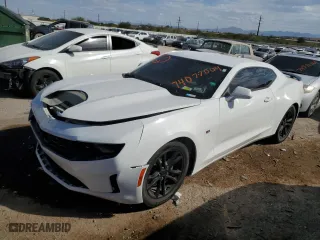 2021 Chevrolet Camaro 1LS with VIN 1G1FB1RX0M0105355, listed as a Copart auction lot 74077004 with 75,076 mi miles and Salvage Title. Bid and sale history available at carsss.com. Image 1.