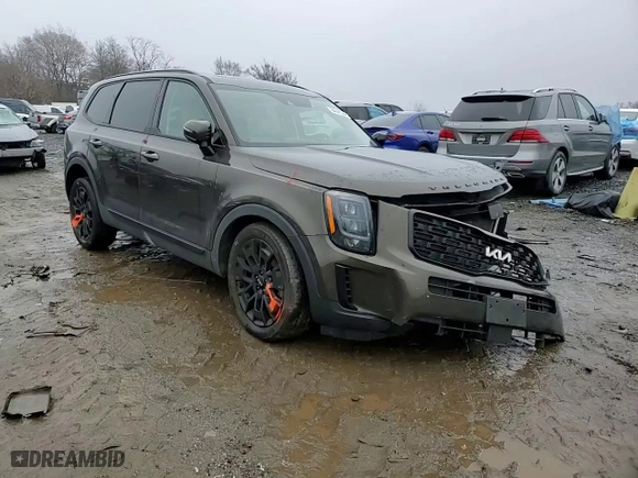 2022 Kia Telluride SX with VIN 5XYP5DHC3NG200426, listed as a Copart auction lot 84642024 with 50,825 mi miles and Salvage Title. Bid and sale history available at carsss.com. Image 12.