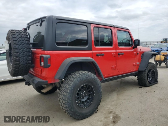2018 Jeep Wrangler Unlimited Sport S z VIN 1C4HJXDG8JW132289, wystawiony jako Copart lot #54071895 z przebiegiem 88 345 mil mil oraz Szkoda całkowita • Salvage title. Historia ofert i sprzedaży dostępna na DreamBid. Obrazek 3.