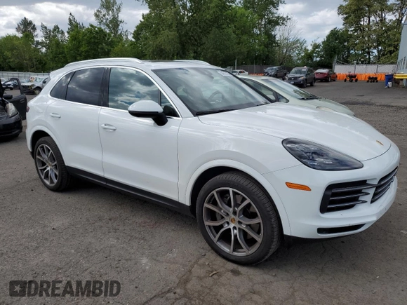 2021 Porsche Cayenne S with VIN WP1AB2AY5MDA27111, listed as a Copart auction lot 56602135 with 52,306 mi miles and Salvage title. Bid and sale history available at DreamBid. Image 4.