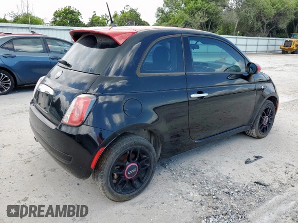 2015 FIAT 500 Pop z VIN 3C3CFFAR4FT678200, wystawiony jako Copart lot #61281775 z przebiegiem 121 080 mil mil oraz Czysty tytuł • Clean title. Historia ofert i sprzedaży dostępna na DreamBid. Obrazek 3.