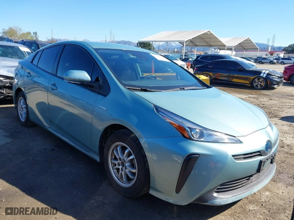 2022 Toyota Prius L Eco with VIN JTDKAMFU3N3187053, listed as a IAAI auction lot 41741417 with 152,444 mi miles. Bid and sale history available at carsss.com. Image 1.
