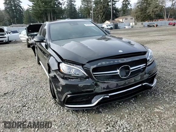 2016 Mercedes-Benz C 63 S AMG with VIN 55SWF8HB4GU109133, listed as a Copart auction lot 43380055 with 70,940 mi miles and Salvage title. Bid and sale history available at DreamBid. Image 11.