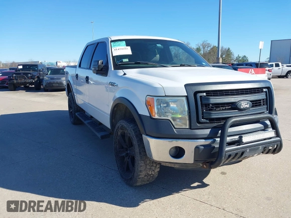 2014 Ford F-150 XL with VIN 1FTFW1EF0EFC74637, listed as a IAAI auction lot 41459594 with 164,970 mi miles. Bid and sale history available at carsss.com. Image 1.