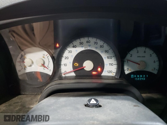 2006 Dodge Dakota ST with VIN 1D7HW28N46S634573, listed as a Copart auction lot 43834355 with 158,343 mi miles and Salvage Title. Bid and sale history available at DreamBid. Image 9.