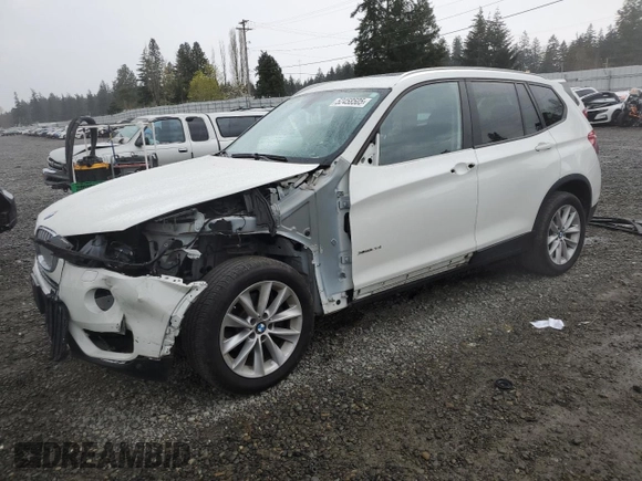 2016 BMW X3 xDrive28i with VIN 5UXWX9C54G0D76844, listed as a Copart auction lot 52458505 with 79,221 mi miles and Salvage Title. Bid and sale history available at carsss.com. Image 1.