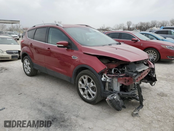 2016 Ford Escape Titanium with VIN 1FMCU9JX1GUC72265, listed as a Copart auction lot 48958575 with 65,313 mi miles and Salvage Title. Bid and sale history available at carsss.com. Image 4.