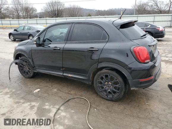 2017 FIAT 500X Urbana Edition with VIN ZFBCFXCB4HP621782, listed as a Copart auction lot 43933335 with 99,087 mi miles and Salvage title. Bid and sale history available at DreamBid. Image 2.
