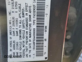 2010 Acura TL Tech with VIN 19UUA8F52AA006069, listed as a Copart auction lot 48017035 with 136,099 mi miles and Salvage Title. Bid and sale history available at carsss.com. Image 12.