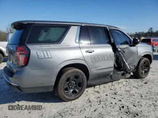 2021 Chevrolet Tahoe Commercial with VIN 1GNSCLED3MR382076, listed as a Copart auction lot 48526775 with 45,306 mi miles and Salvage title. Bid and sale history available at DreamBid. Image 3.