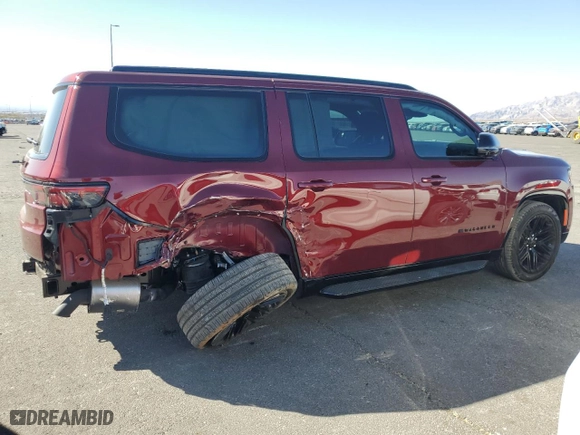 2024 Jeep Wagoneer Series II with VIN 1C4SJVBP3RS133687, listed as a Copart auction lot 44360395 with 6,496 mi miles and Salvage Title. Bid and sale history available at carsss.com. Image 3.