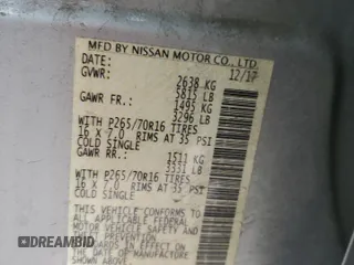 2018 Nissan Frontier Pro-4X with VIN 1N6AD0EV3JN730256, listed as a Copart auction lot 54273825 with 55,363 mi miles and Salvage title. Bid and sale history available at DreamBid. Image 12.
