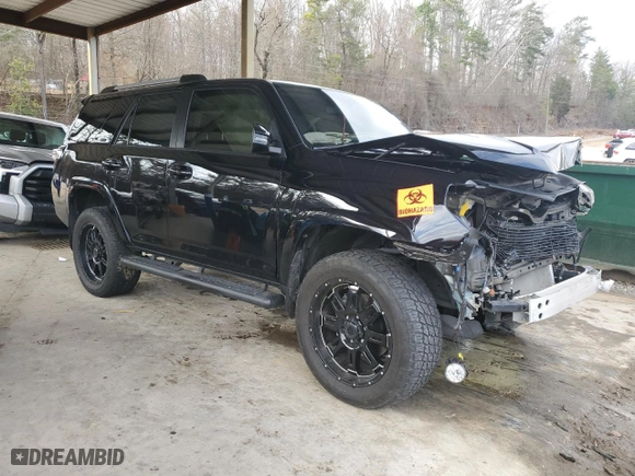 2019 Toyota 4Runner SR5 with VIN JTEZU5JR5K5209533, listed as a Copart auction lot 44011245 with 61,087 mi miles and Salvage Title. Bid and sale history available at carsss.com. Image 4.