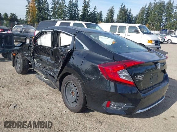2021 Honda Civic Sedan LX with VIN 2HGFC2F66MH517914, listed as a IAAI auction lot 40809824 with 1 mi miles. Bid and sale history available at carsss.com. Image 3.