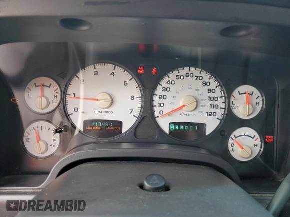 2003 Dodge 1500 ST with VIN 1D7HA16K03J680582, listed as a Copart auction lot 53973325 with 117,461 mi miles and Salvage Title. Bid and sale history available at DreamBid. Image 9.