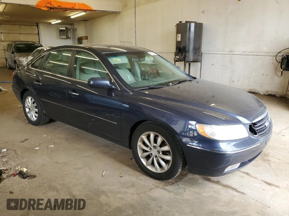 2007 Hyundai Azera SE with VIN KMHFC46F07A195652, listed as a Copart auction lot 62134205 with 149,510 mi miles and Salvage title. Bid and sale history available at DreamBid. Image 4.