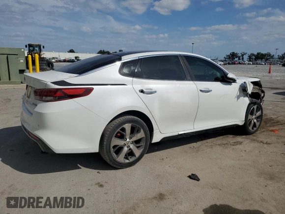 2016 Kia Optima SX Turbo with VIN 5XXGW4L24GG025588, listed as a Copart auction lot 54374135 with 109,005 mi miles and Salvage title. Bid and sale history available at DreamBid. Image 3.