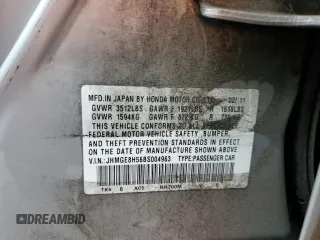 2011 Honda Fit Sport with VIN JHMGE8H56BS004963, listed as a Copart auction lot 45159105 with 200,713 mi miles and Salvage Title. Bid and sale history available at DreamBid. Image 12.