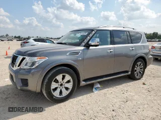 2020 Nissan Armada SL z VIN JN8AY2ND8LX015043, wystawiony jako Copart lot #58175295 z przebiegiem 101 296 mil mil oraz Czysty tytuł • Clean title. Historia ofert i sprzedaży dostępna na DreamBid. Obrazek 1.
