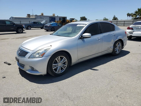 2013 Infiniti G37 Journey with VIN JN1CV6AP8DM722931, listed as a Copart auction lot 57911775 with 104,910 mi miles and Salvage title. Bid and sale history available at DreamBid. Image 1.