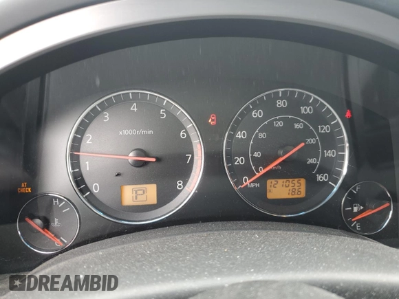 2005 Infiniti FX with VIN JNRAS08W45X206881, listed as a Copart auction lot 58867185 with 121,055 mi miles and Clean title. Bid and sale history available at DreamBid. Image 9.
