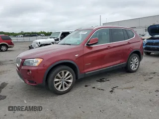 2013 BMW X3 xDrive28i with VIN 5UXWX9C55D0A23234, listed as a Copart auction lot 56388885 with 112,050 mi miles and Clean Title. Bid and sale history available at DreamBid. Image 1.