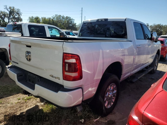 2023 Ram 2500 Laramie with VIN 3C6UR5FJ4PG569029, listed as a Copart auction lot 80959124 with Not provided miles and Salvage title. Bid and sale history available at DreamBid. Image 3.