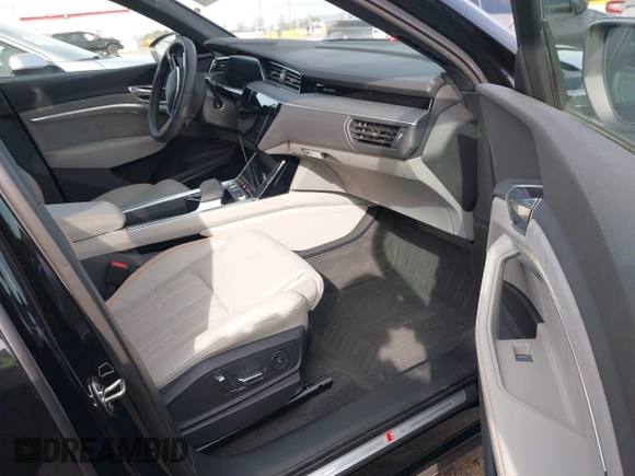2024 Audi Q8 e-tron z VIN WA16AAGE2RB031437, wystawiony jako IAAI lot #41761720 z przebiegiem 19 579 mil mil oraz . Historia ofert i sprzedaży dostępna na DreamBid. Obrazek 5.