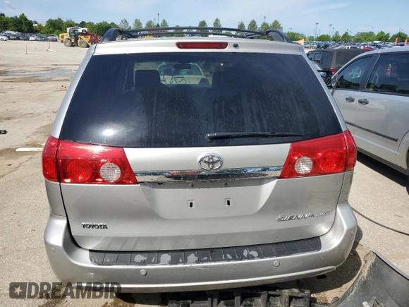 2008 Toyota Sienna XLE with VIN 5TDZK22CX8S179595, listed as a Copart auction lot 55465044 with 142,204 mi miles and Salvage Title. Bid and sale history available at carsss.com. Image 6.