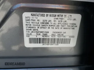 2013 Infiniti G37 Journey with VIN JN1CV6AP0DM717268, listed as a Copart auction lot 58037345 with 112,809 mi miles and Salvage title. Bid and sale history available at DreamBid. Image 12.
