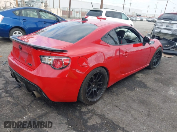 2016 Scion FR-S with VIN JF1ZNAA11G9709120, listed as a IAAI auction lot 41361502 with 74,281 mi miles. Bid and sale history available at carsss.com. Image 4.