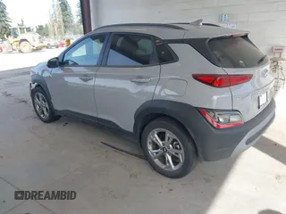 2022 Hyundai Kona SEL with VIN KM8K6CAB9NU920584, listed as a IAAI auction lot 42028170 with Not Provided miles and . Bid and sale history available at DreamBid. Image 3.
