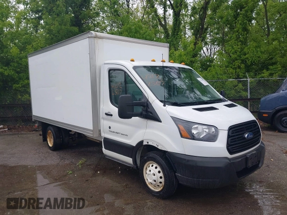 2019 Ford Transit with VIN 1FDBF8ZM4KKA83933, listed as a IAAI auction lot 42122507 with 110,177 mi miles and . Bid and sale history available at DreamBid. Image 1.