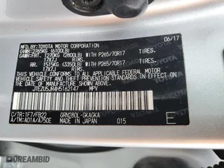 2017 Toyota 4Runner SR5 with VIN JTEZU5JR4H5162147, listed as a Copart auction lot 79266064 with 121,766 mi miles and Salvage Title. Bid and sale history available at carsss.com. Image 13.