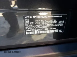 2022 BMW X5 xDrive40i with VIN 5UXCR6C08N9L71412, listed as a Copart auction lot 71472332 with 8,977 mi miles. Bid and sale history available at carsss.com. Image 13.