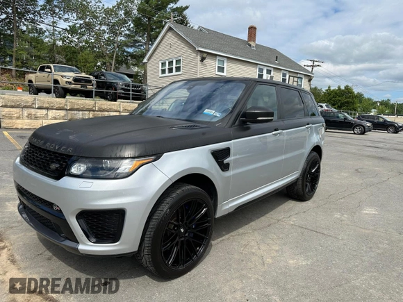 2016 Land Rover Range Rover Sport SVR z VIN SALWZ2EF6GA546565, wystawiony jako Copart lot #63046965 z przebiegiem 70 867 mil mil oraz Czysty tytuł • Clean title. Historia ofert i sprzedaży dostępna na DreamBid. Obrazek 1.