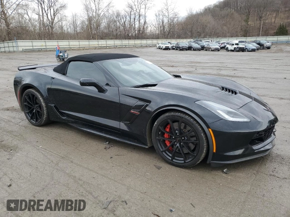 2019 Chevrolet Corvette Grand Sport 2LT with VIN 1G1YY3D76K5111879, listed as a Copart auction lot 50864125 with 28,245 mi miles and Salvage Title. Bid and sale history available at carsss.com. Image 4.
