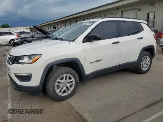 2017 Jeep Compass Sport with VIN 3C4NJDAB5HT620576, listed as a Copart auction lot 55347785 with 52,887 mi miles and Salvage title. Bid and sale history available at DreamBid. Image 1.