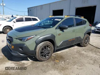 2024 Subaru Crosstrek Wilderness с VIN 4S4GUHT67R3840401, выставлен на аукционе Copart как лот 55233695 с пробегом 11 729 миль миль и Списание • Salvage title. История ставок и продаж доступна на DreamBid. Изображение 1.