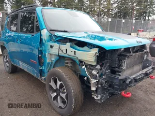 2021 Jeep Renegade Trailhawk with VIN ZACNJDC15MPN30461, listed as a IAAI auction lot 41846420 with 53,458 mi miles and . Bid and sale history available at DreamBid. Image 6.